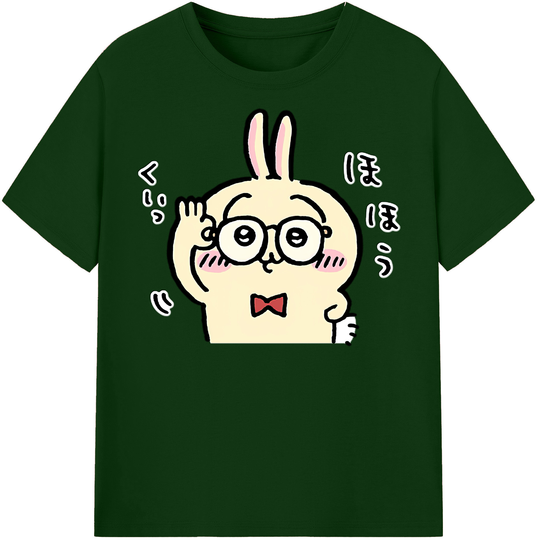 （画像用） ちいかわ うさぎ Chii-kawa usagi 綿100％半袖Tシャツ（フロントプリント）
